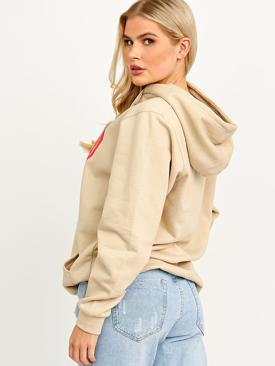 Angel Energy Graphic Print Hoodie