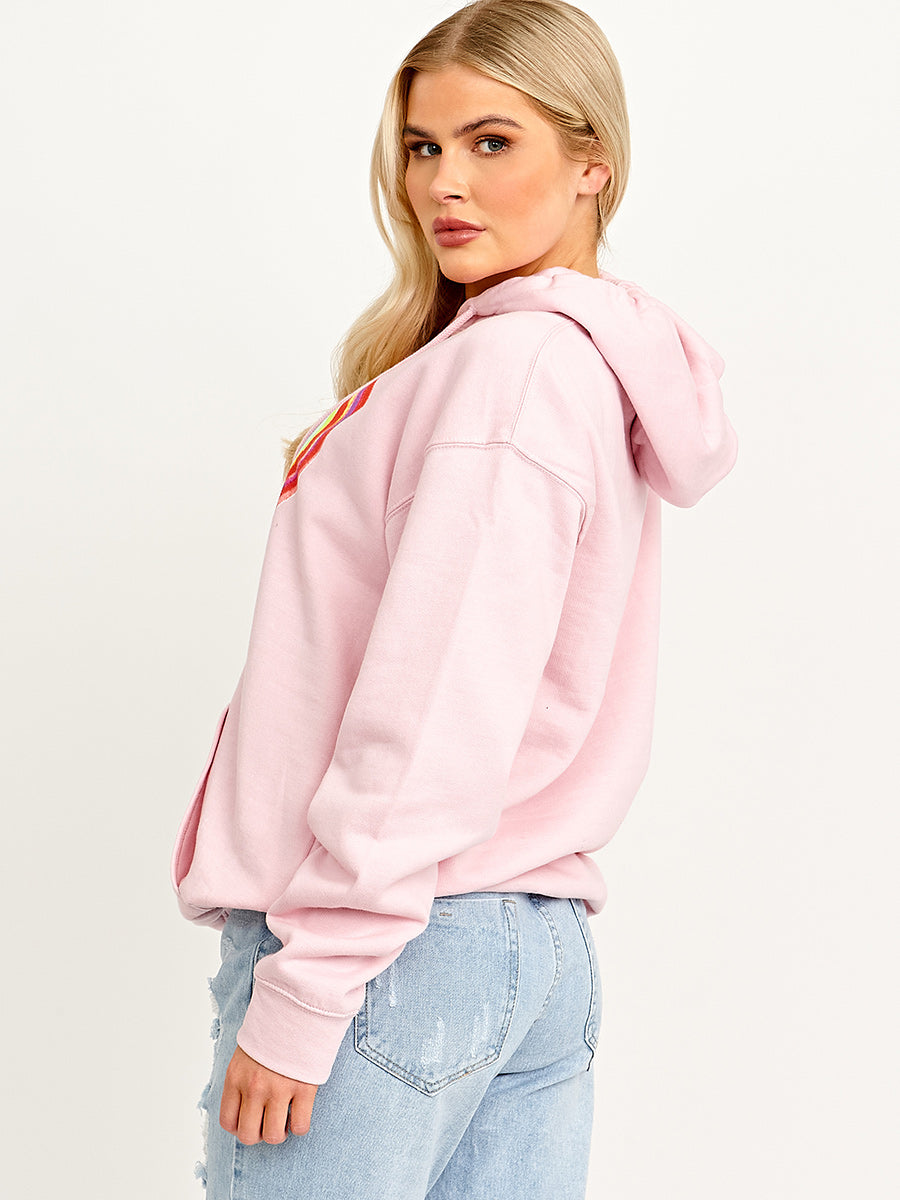 Angel Energy Graphic Print Hoodie