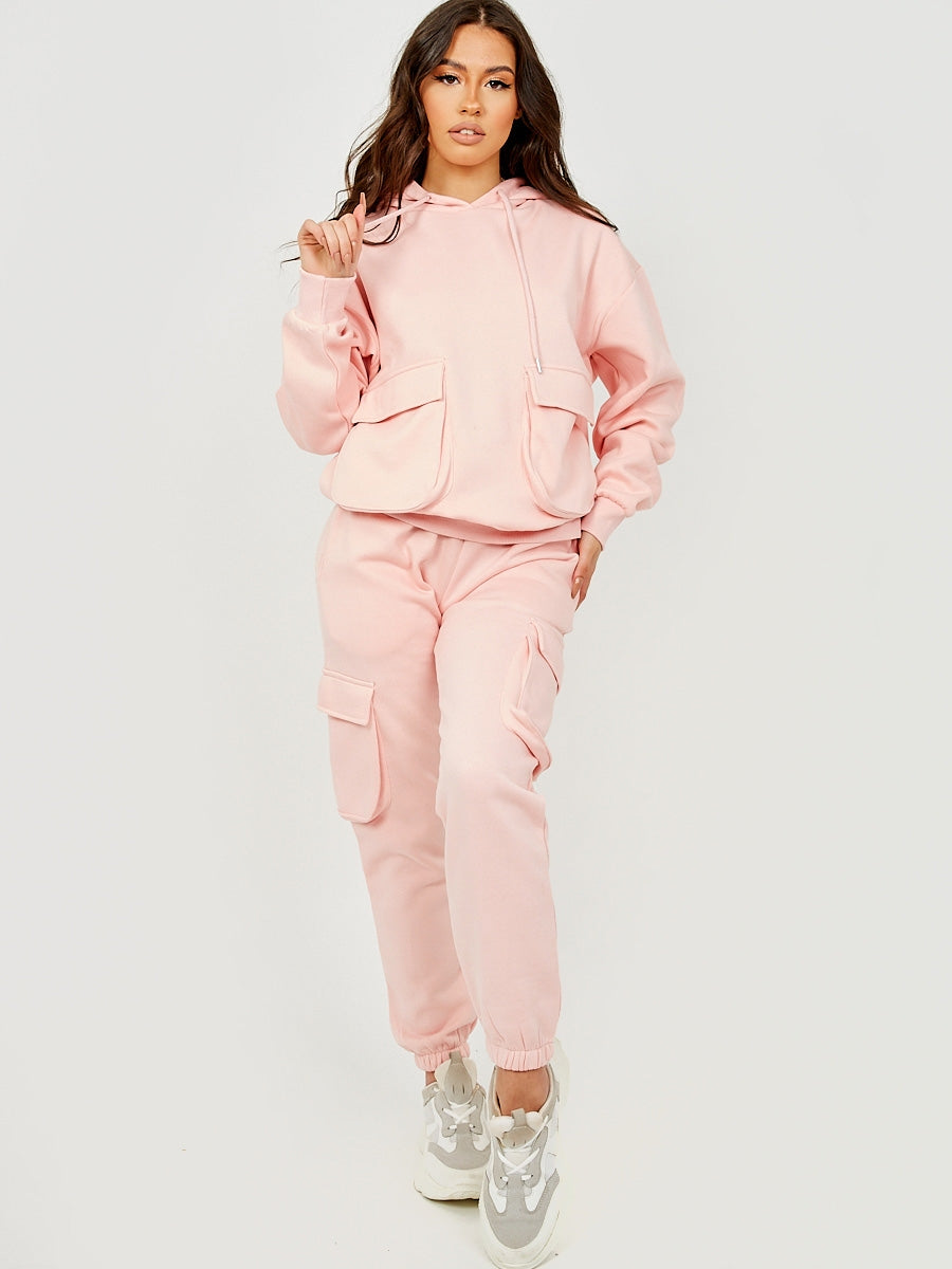 Utility Pocket Hooded Top & Trouser Fleece Co-ord