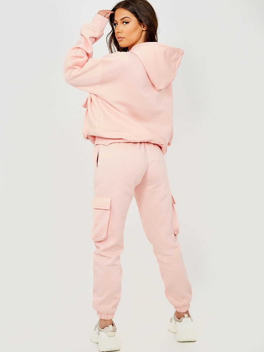Utility Pocket Hooded Top & Trouser Fleece Co-ord
