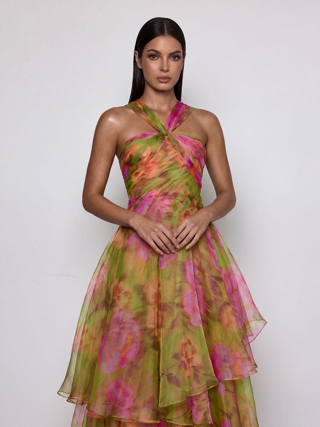 Tyvandel Twisted Floral Maxi Dress