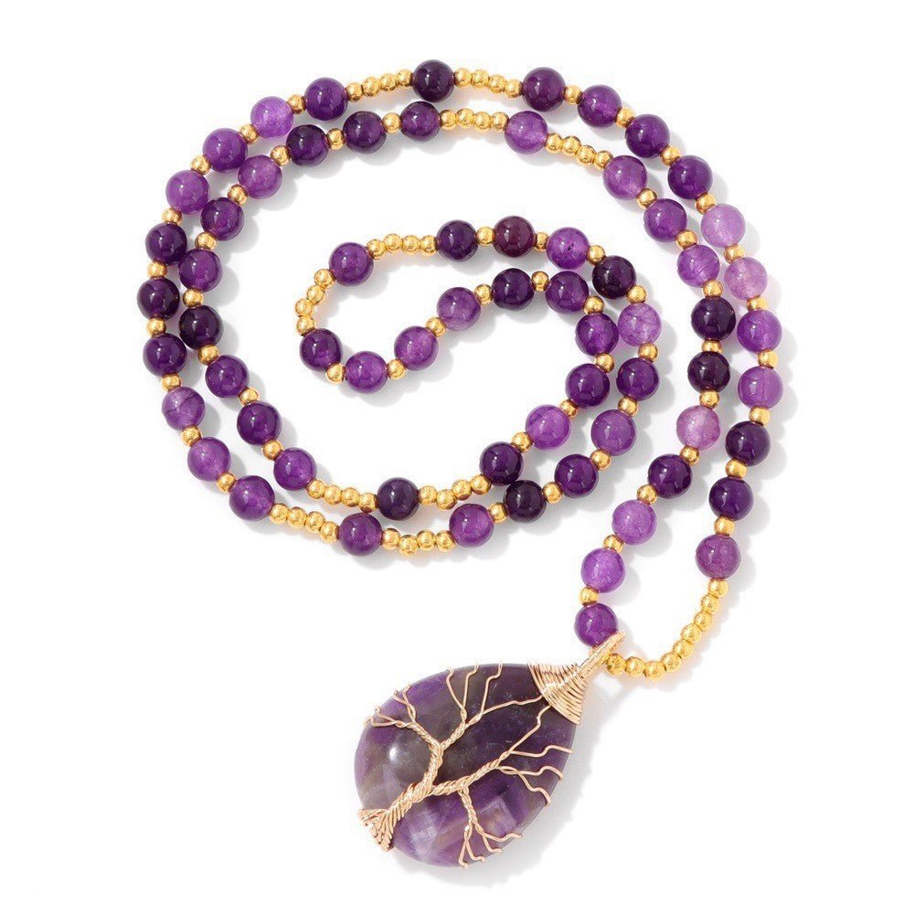 Unisex Crystal & Gemstone Pendant Necklaces
