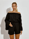 Cheesecloth Bardot Top & Shorts Co-ord
