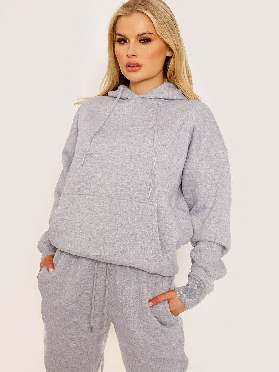 Oversized Hoodie & Jogger Fleeced Co-ord