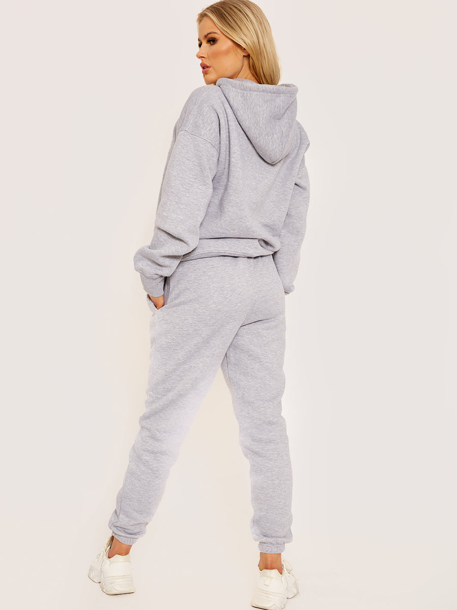 Oversized Hoodie & Jogger Fleeced Co-ord