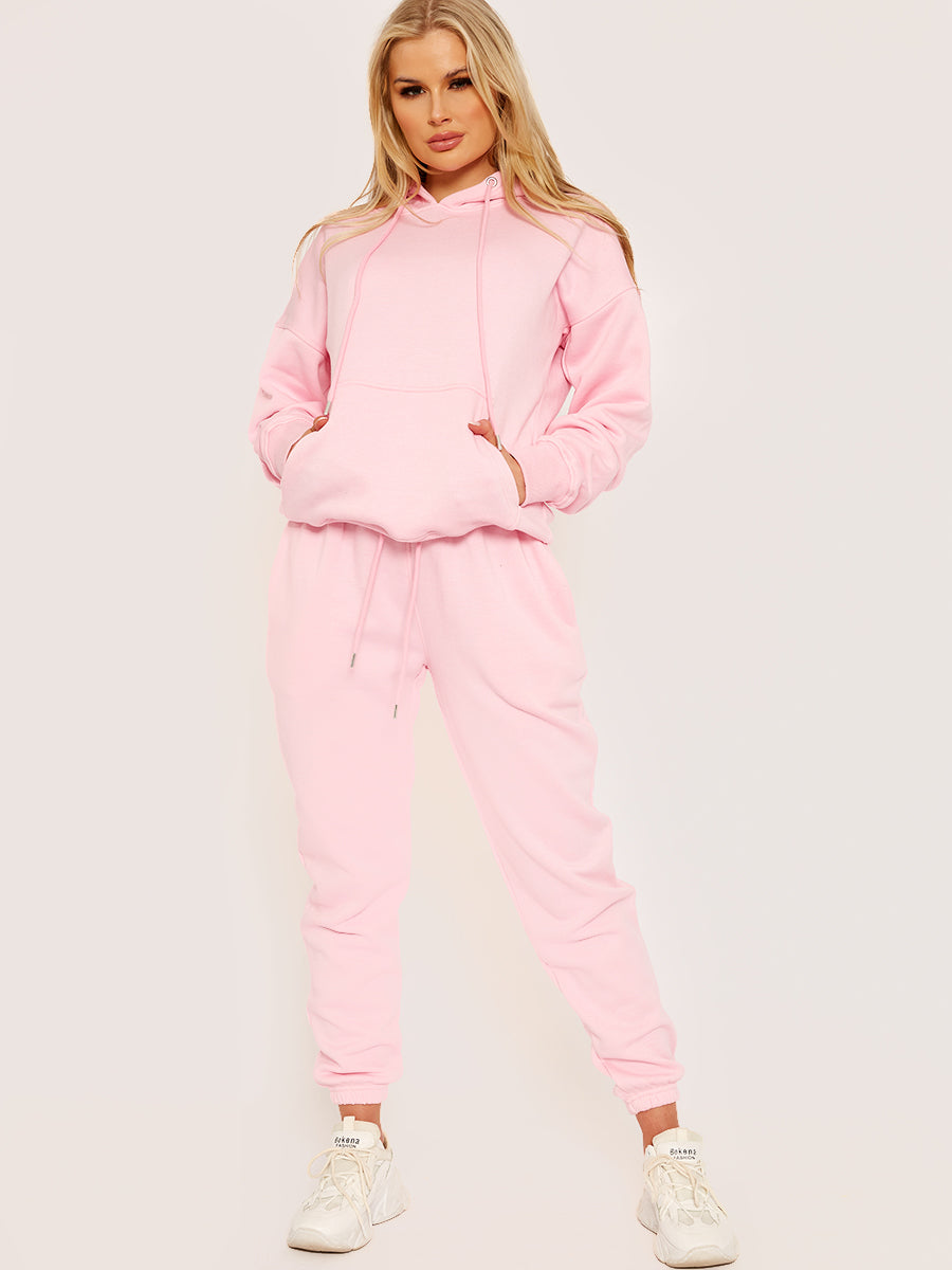 Oversized Hoodie & Jogger Fleeced Co-ord