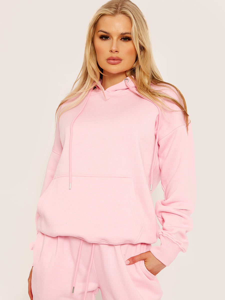 Oversized Hoodie & Jogger Fleeced Co-ord