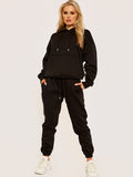 Oversized Hoodie & Jogger Fleeced Co-ord