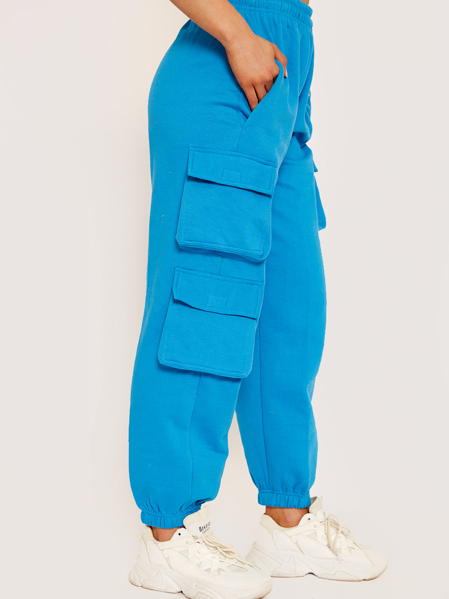 Fleeced Crop Top & Cargo Jogger Co-ord