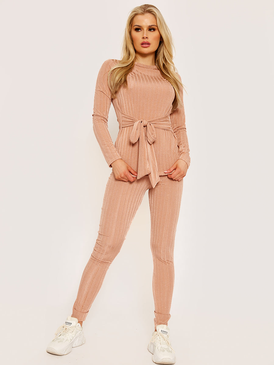 Wide Ribbed Belted Co-ord