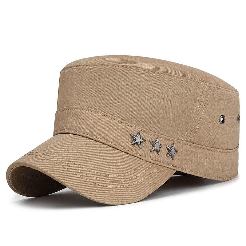 Mens Cap Army Hat Cadet Castro Military Patrol Baseball Autumn Hat Adjustable UK