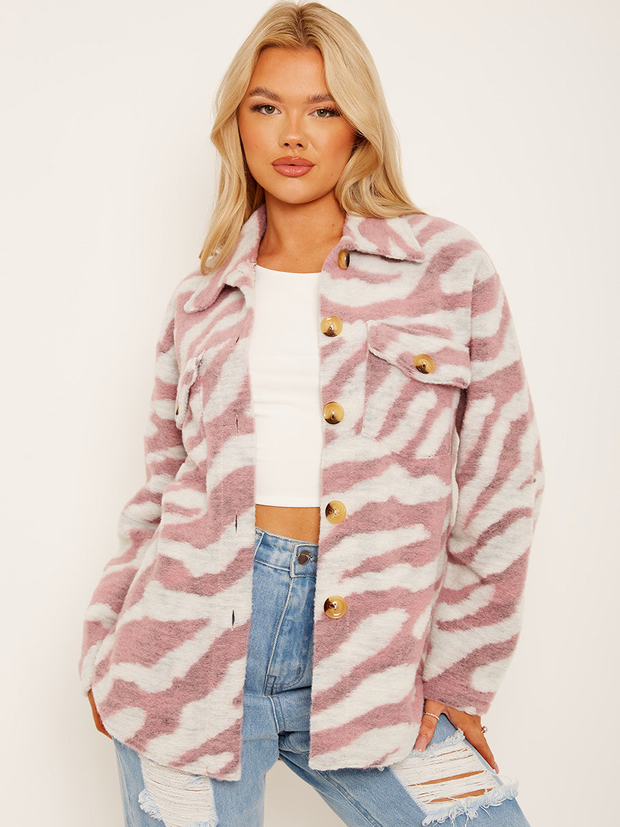 Zebra Print Jacket Shacket