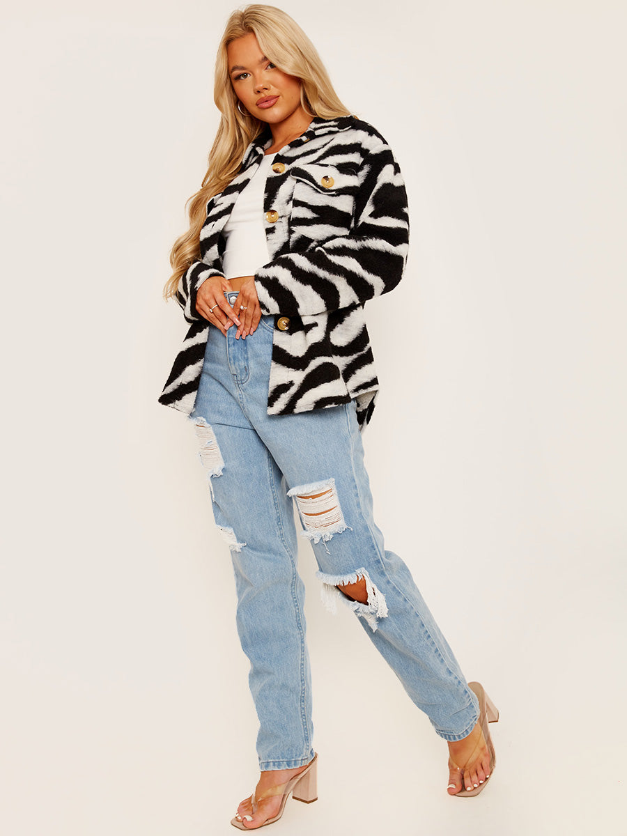 Zebra Print Jacket Shacket