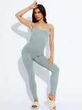 Strappy Ribbed Basic Jumpsuit
