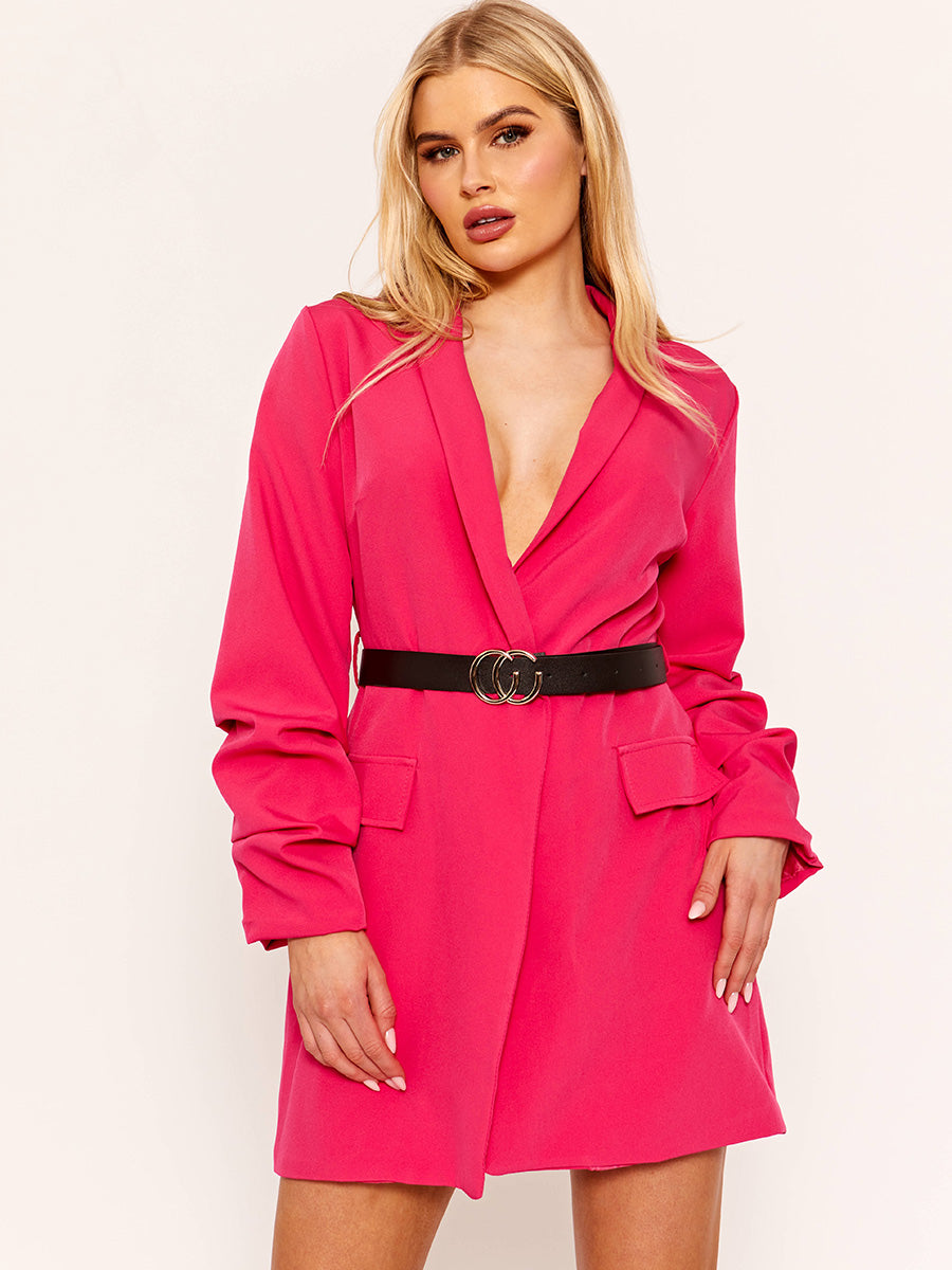 Blazer Dress With Belt