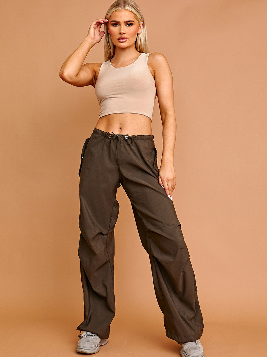 Balloon Cargo Trousers With Toggle Detail
