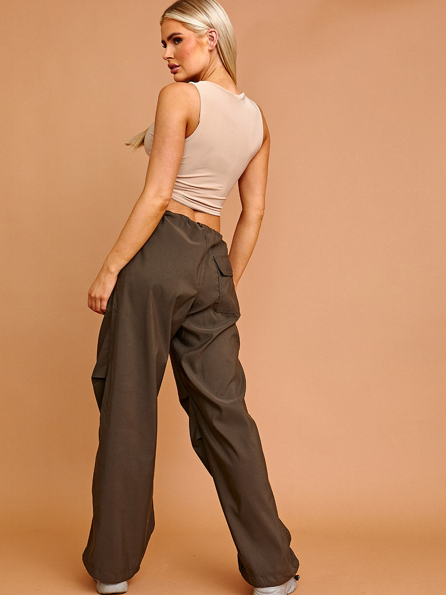 Balloon Cargo Trousers With Toggle Detail