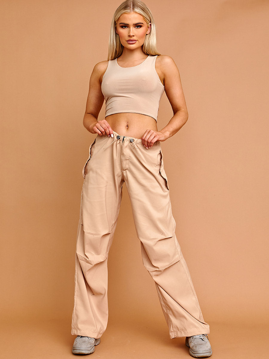 Balloon Cargo Trousers With Toggle Detail