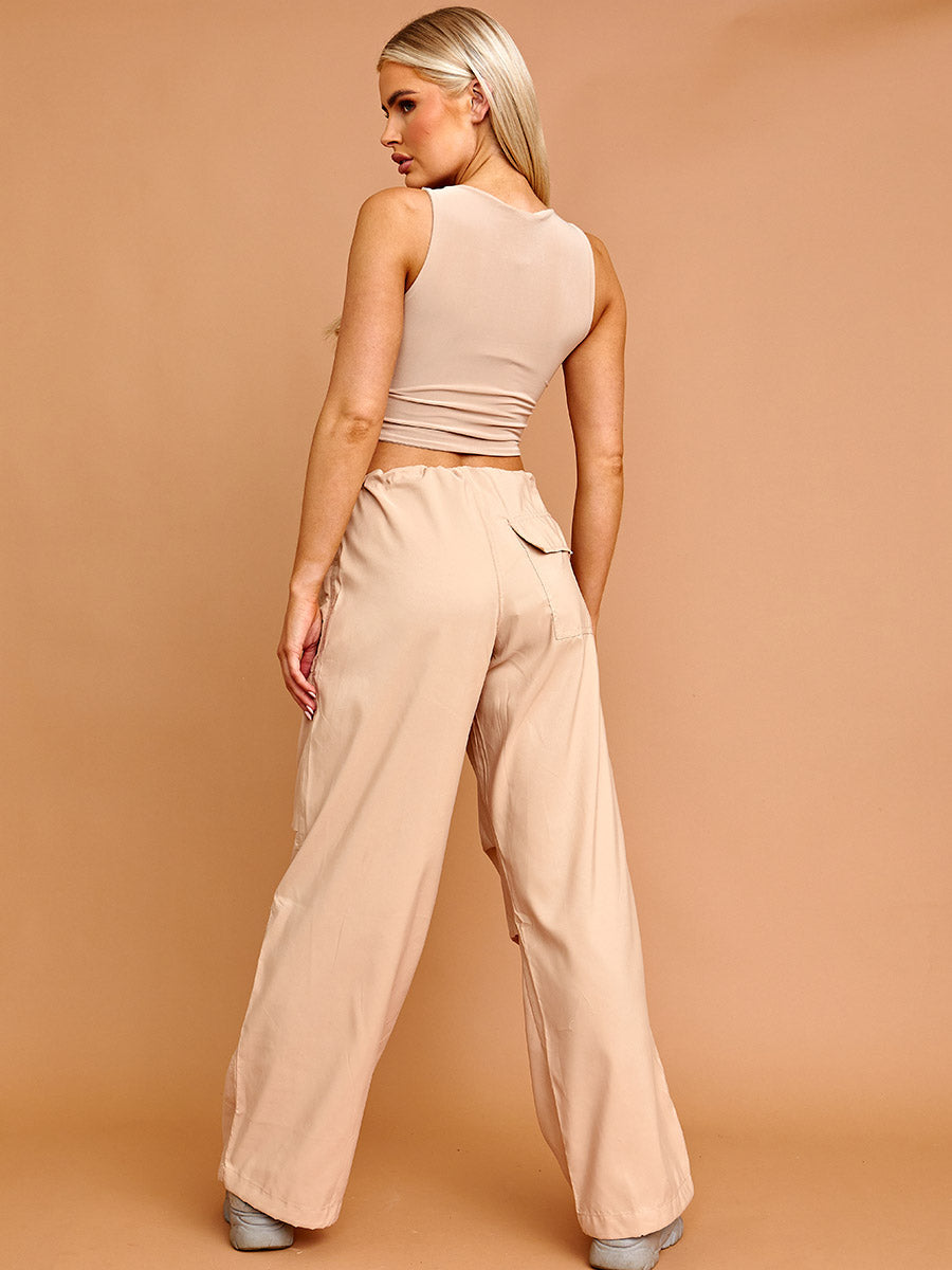 Balloon Cargo Trousers With Toggle Detail