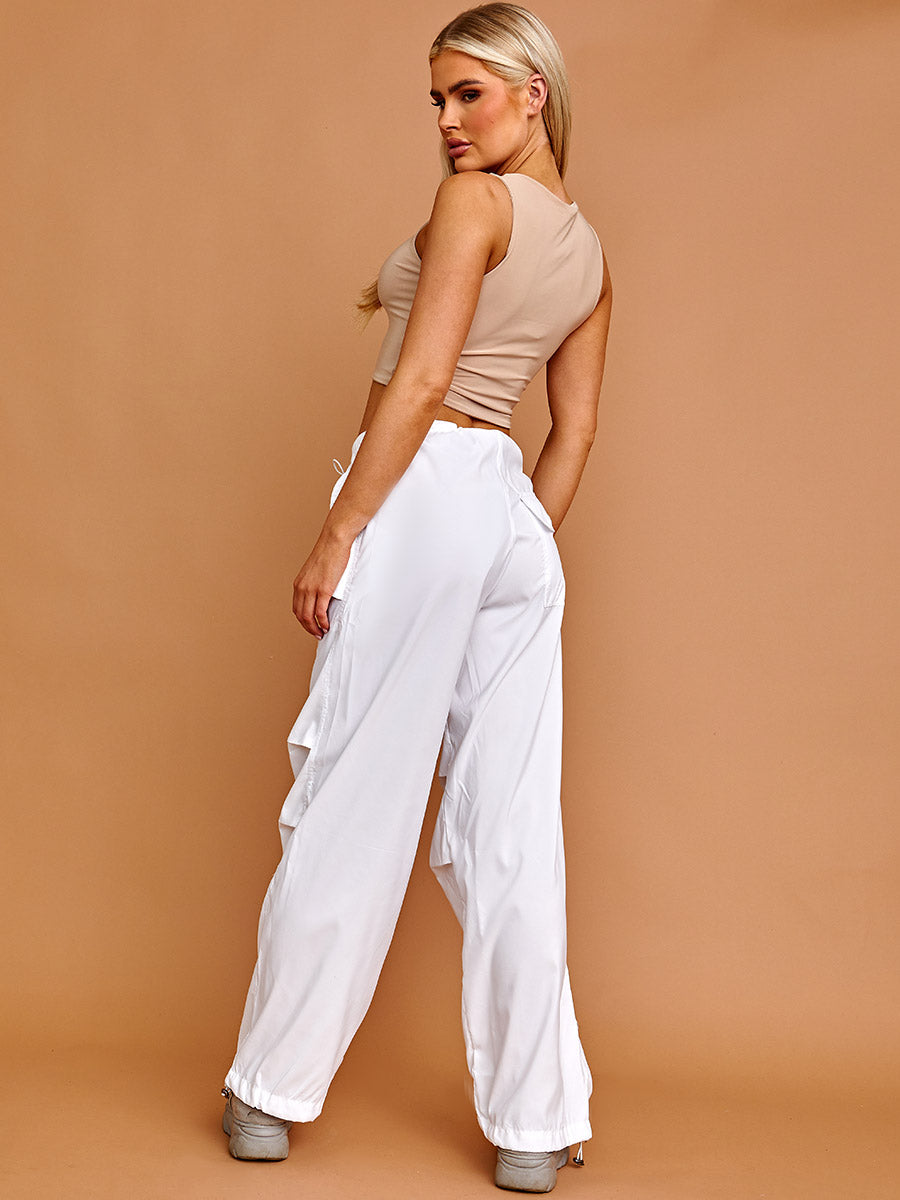 Balloon Cargo Trousers With Toggle Detail