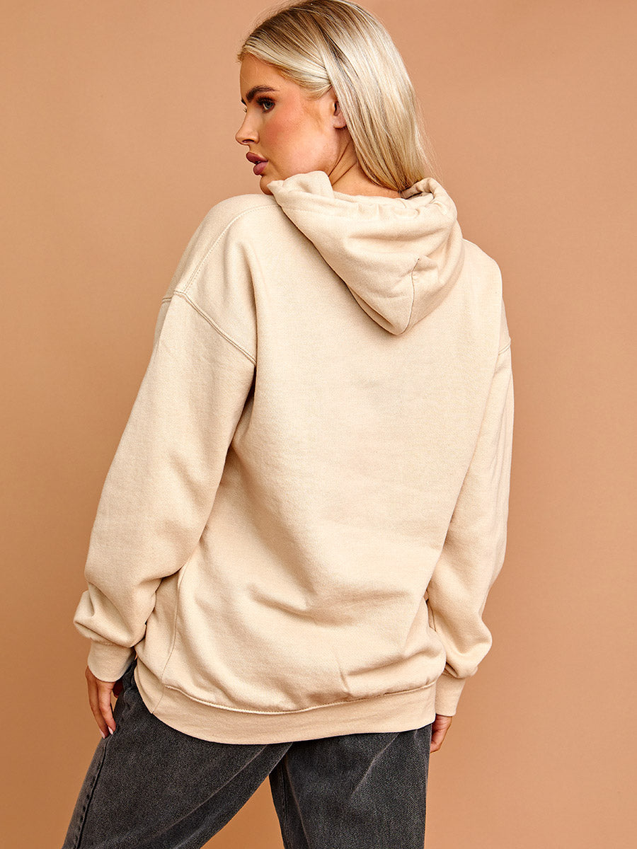 All We Need Is Love Graphic Print Hoodie