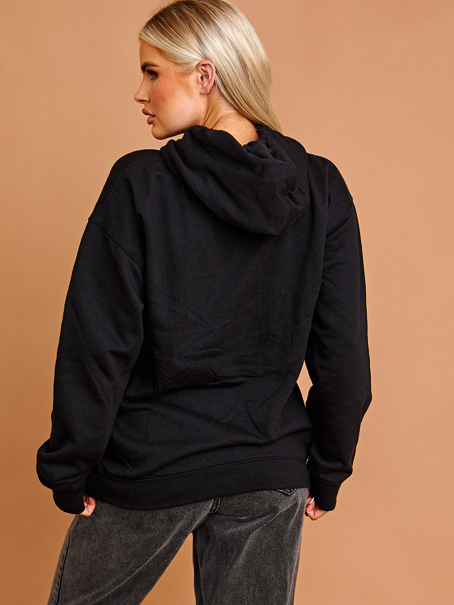 All We Need Is Love Graphic Print Hoodie