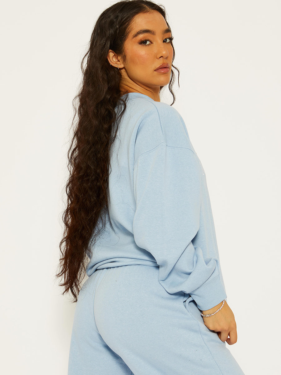 Embroidered Mon Cheri Fleece Co-ord