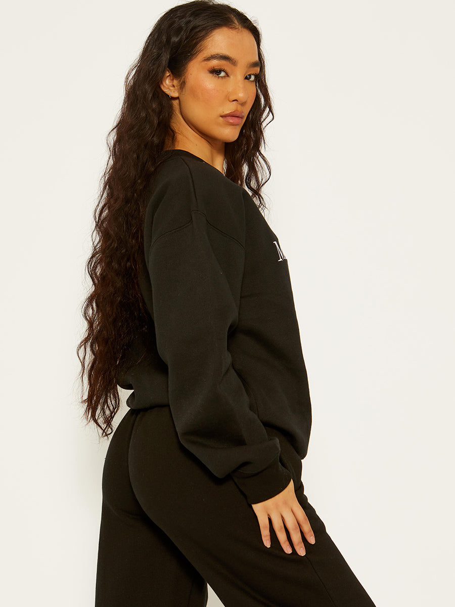 Embroidered Mon Cheri Fleece Co-ord