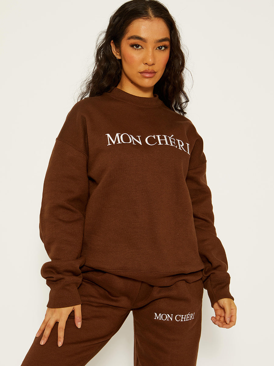 Embroidered Mon Cheri Fleece Co-ord