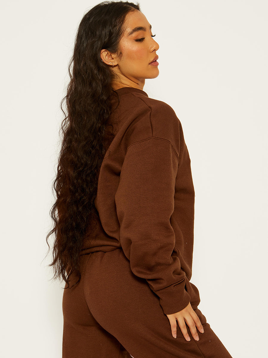 Embroidered Mon Cheri Fleece Co-ord