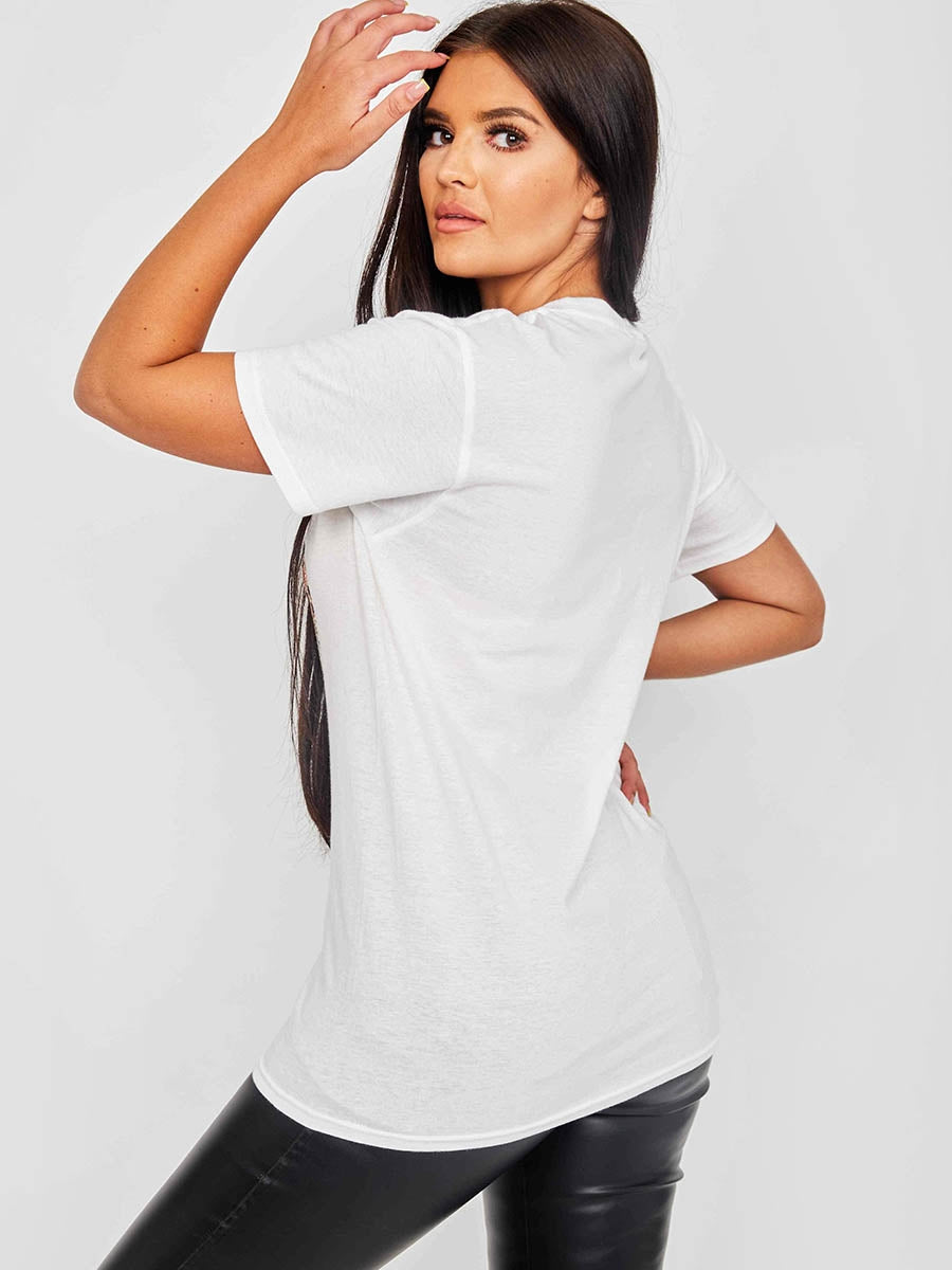Shut Up Graphic Printed T-Shirt