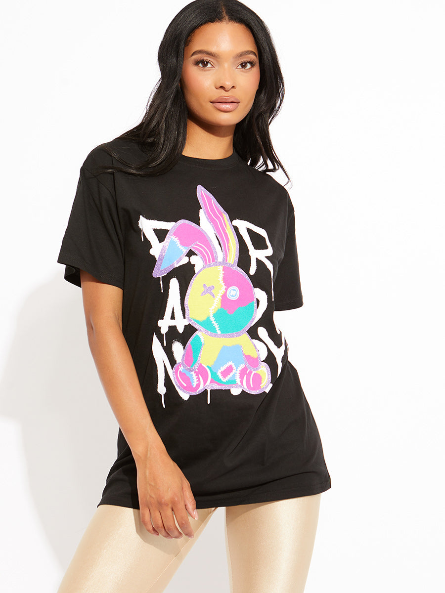 Stitched Rabbit Graphic T-Shirt