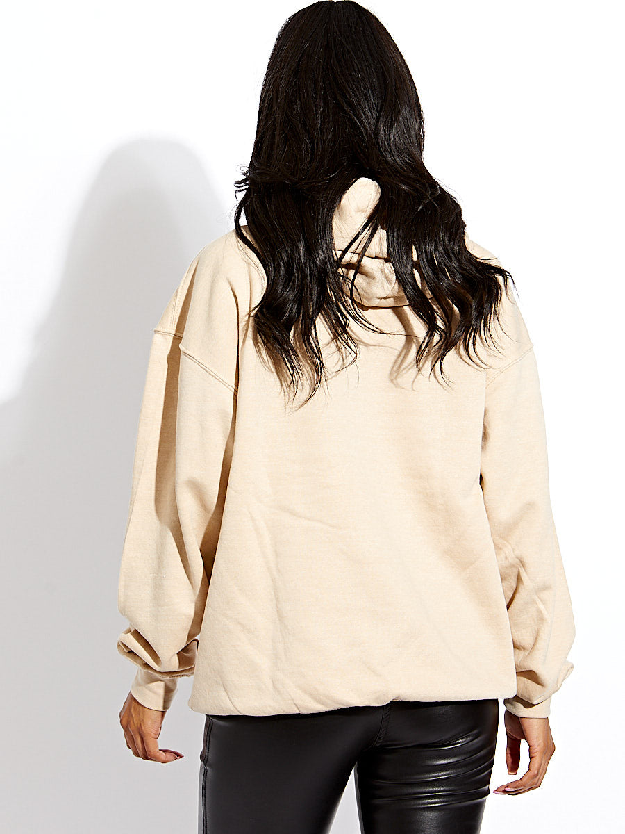 Relax Snake Graphic Print Hoodie