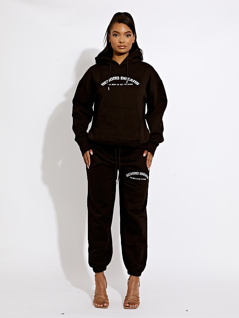 Embroidered Beyond Dreams Hooded Fleece Co-ord