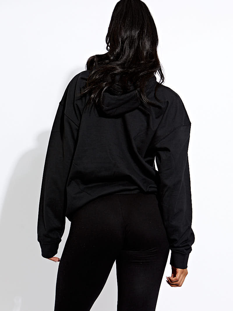 No Remorse Graphic Print Hoodie