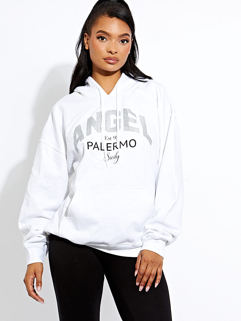 Angel Palermo Graphic Print Hoodie