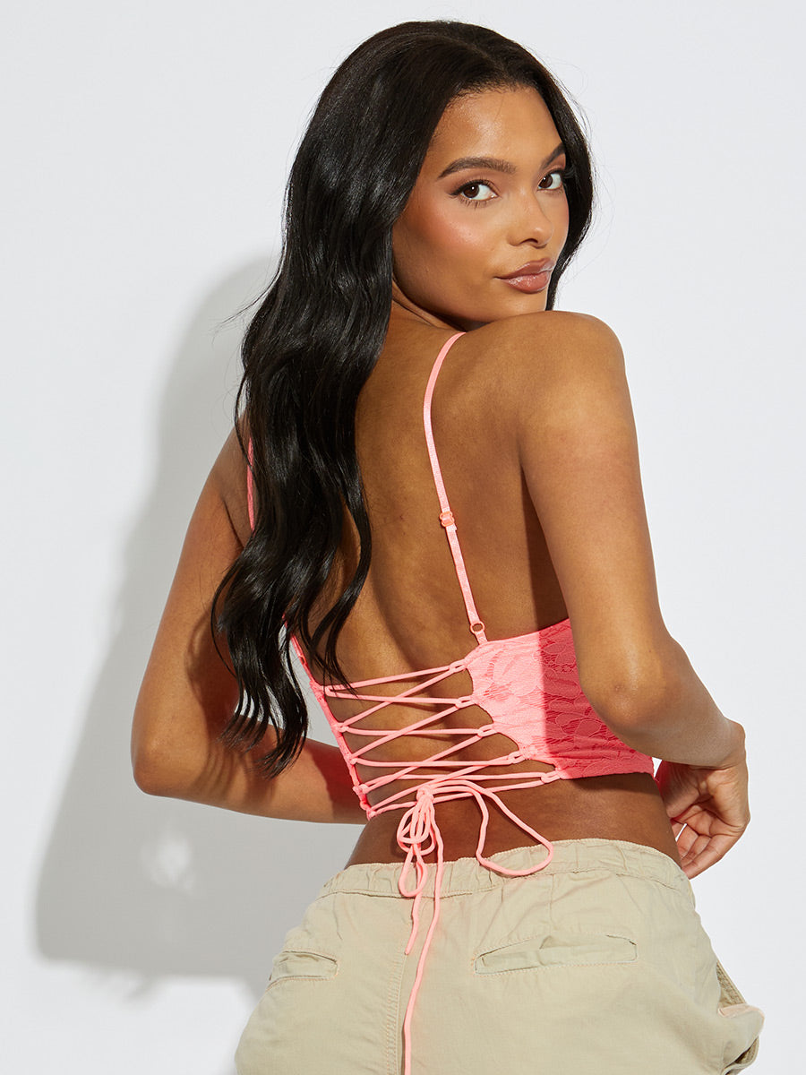 Structured Lace Corset Top