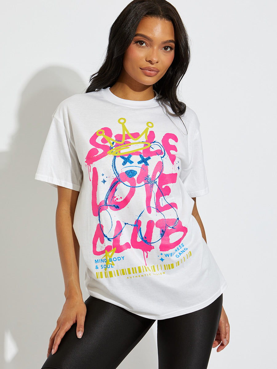Self Love Club Teddy Graphic T-Shirt