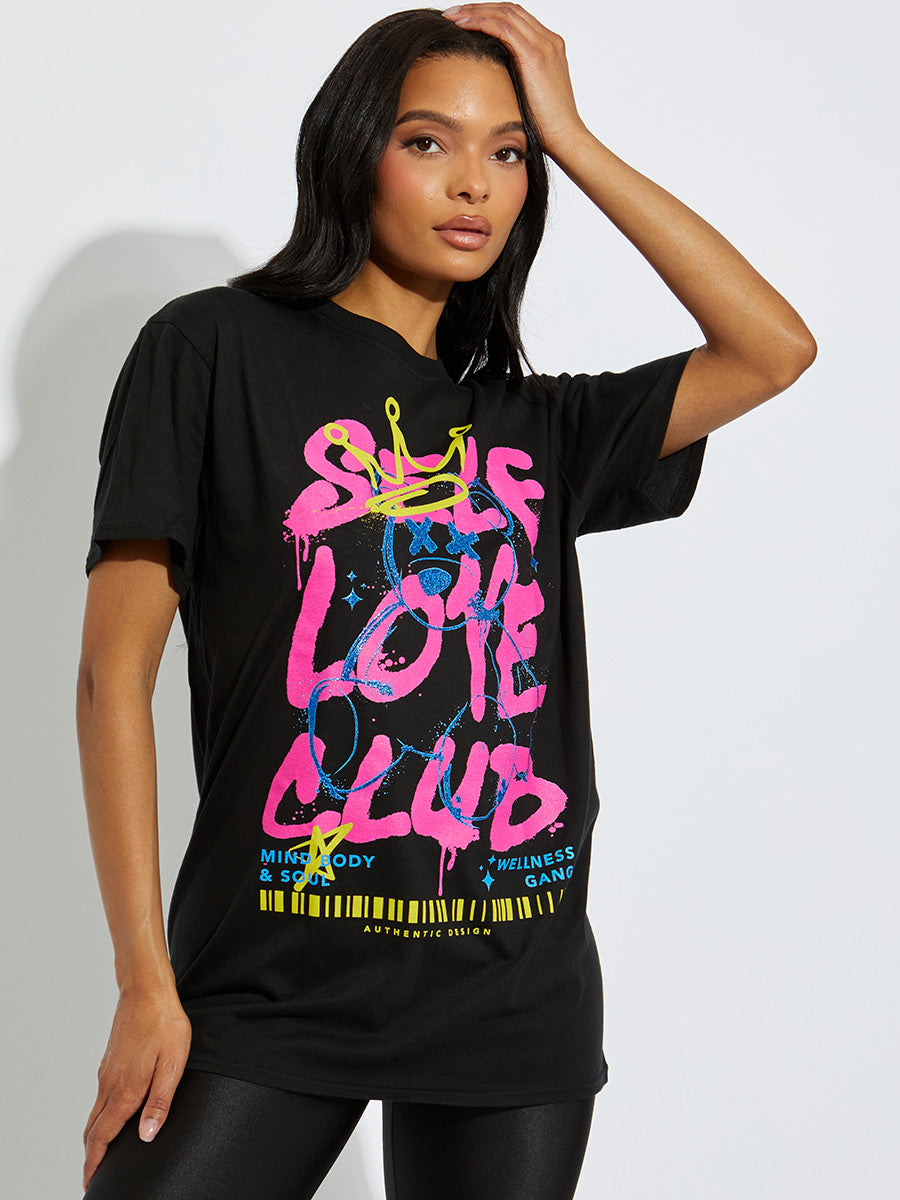 Self Love Club Teddy Graphic T-Shirt