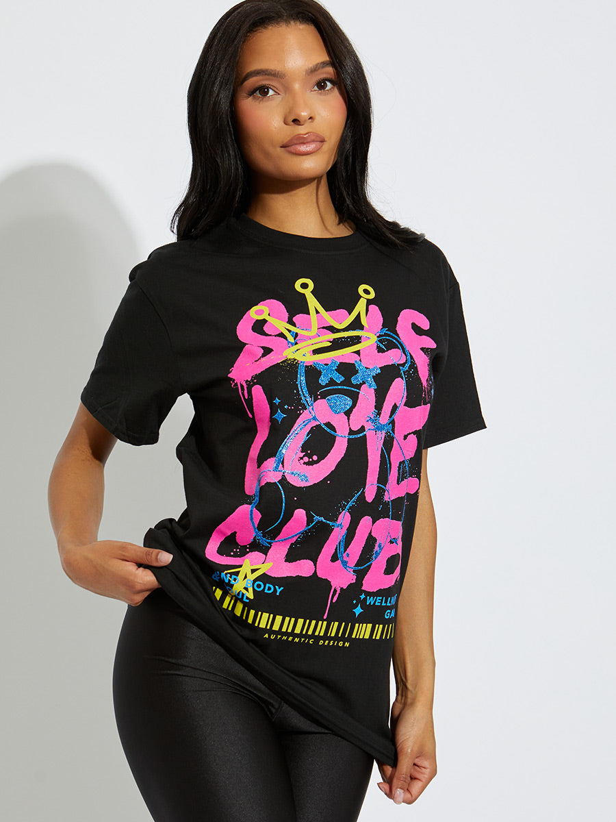 Self Love Club Teddy Graphic T-Shirt