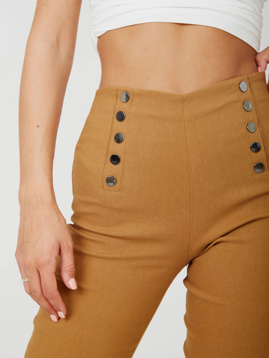 Mock Button High Waist Jeggings Multi Pack