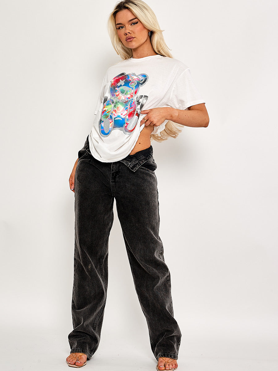 Blessed Teddy Graphic Printed T-Shirt