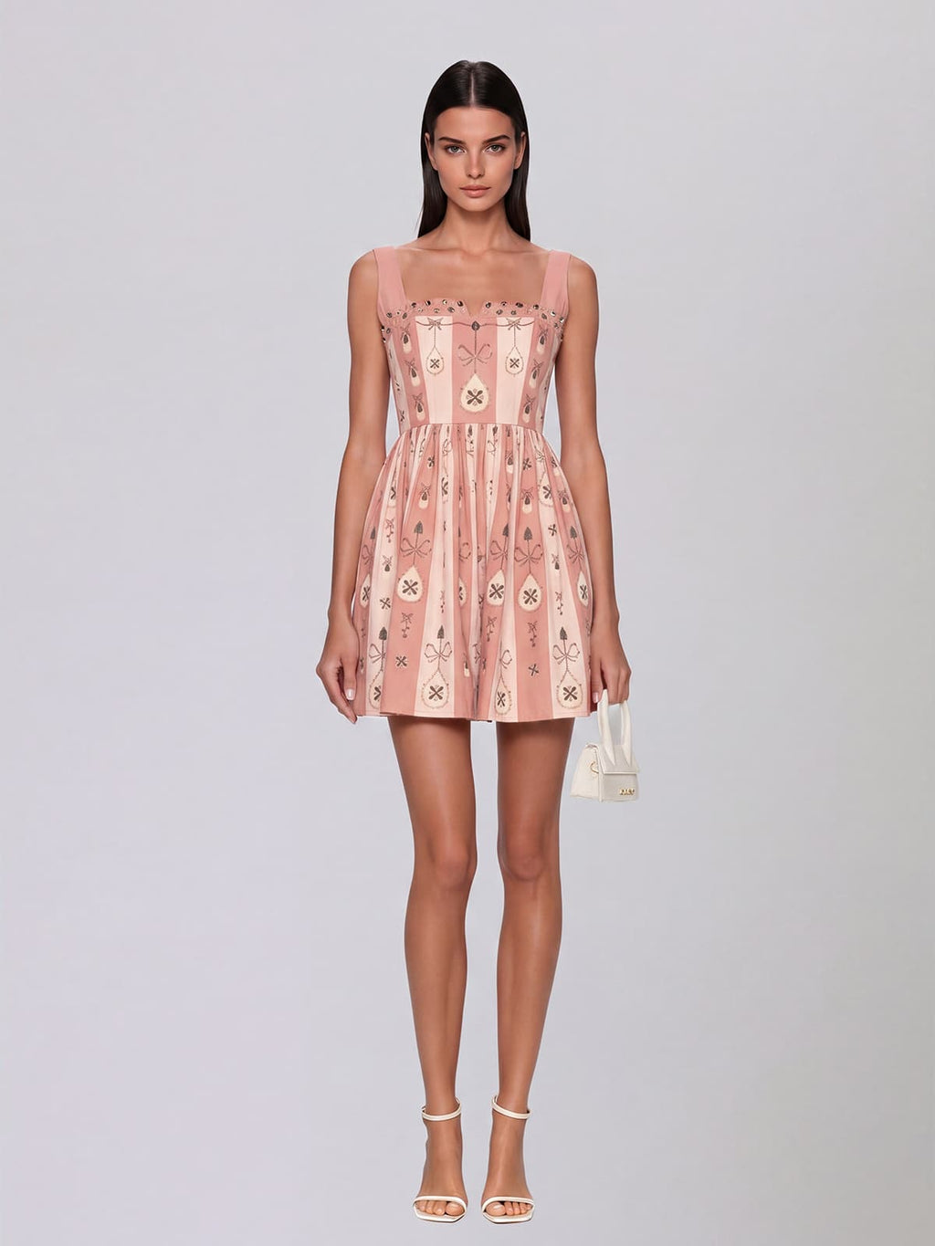 Xevionx High Rise Printed Mini Dress