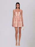 Xevionx High Rise Printed Mini Dress